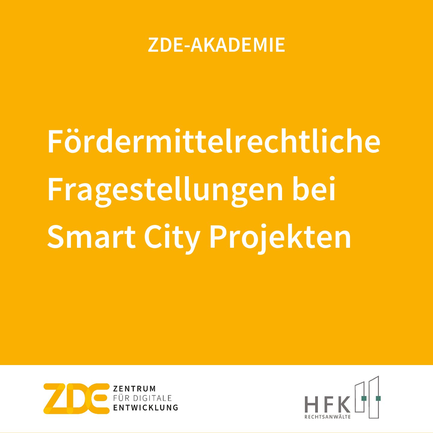 Fördermittelrechtliche Fragestellungen bei Smart City Projekten